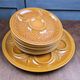 Artichoke service Salins France – 8 plates and serving dish barboti
