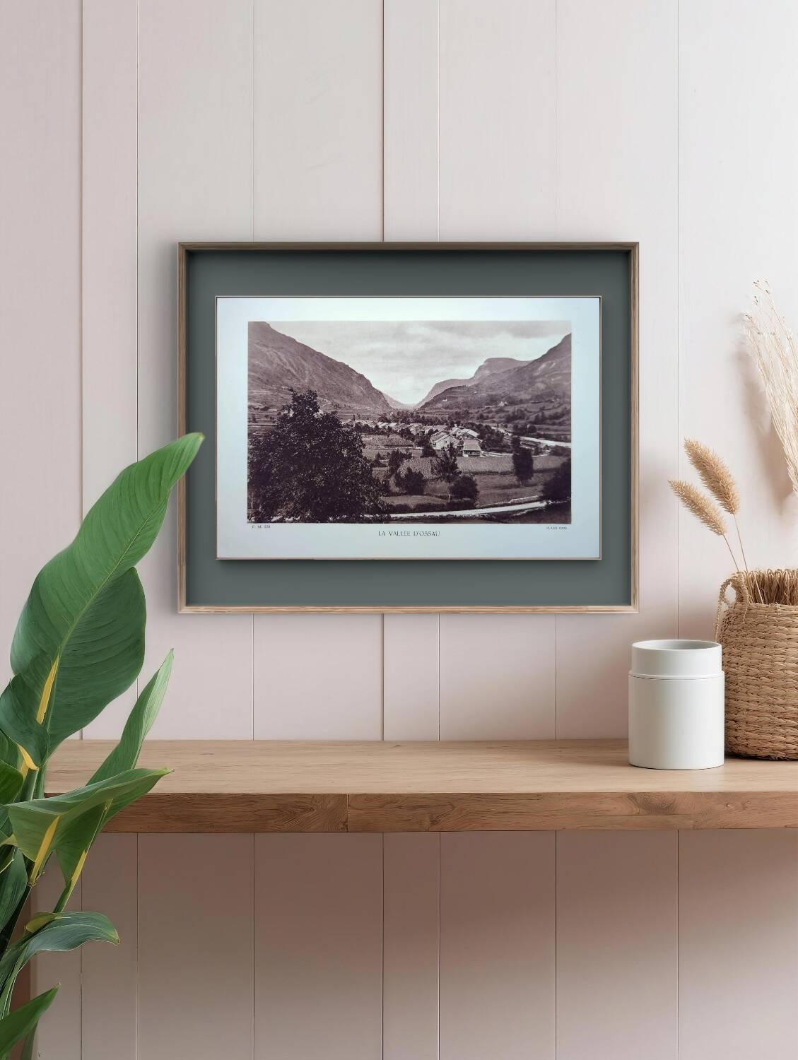 The Ossau Valley, Pyrénées-Atlantiques, photographic plate printed in 1937