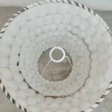 Raw wool lampshade
