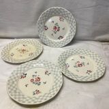 Set of 4 old bastia plates