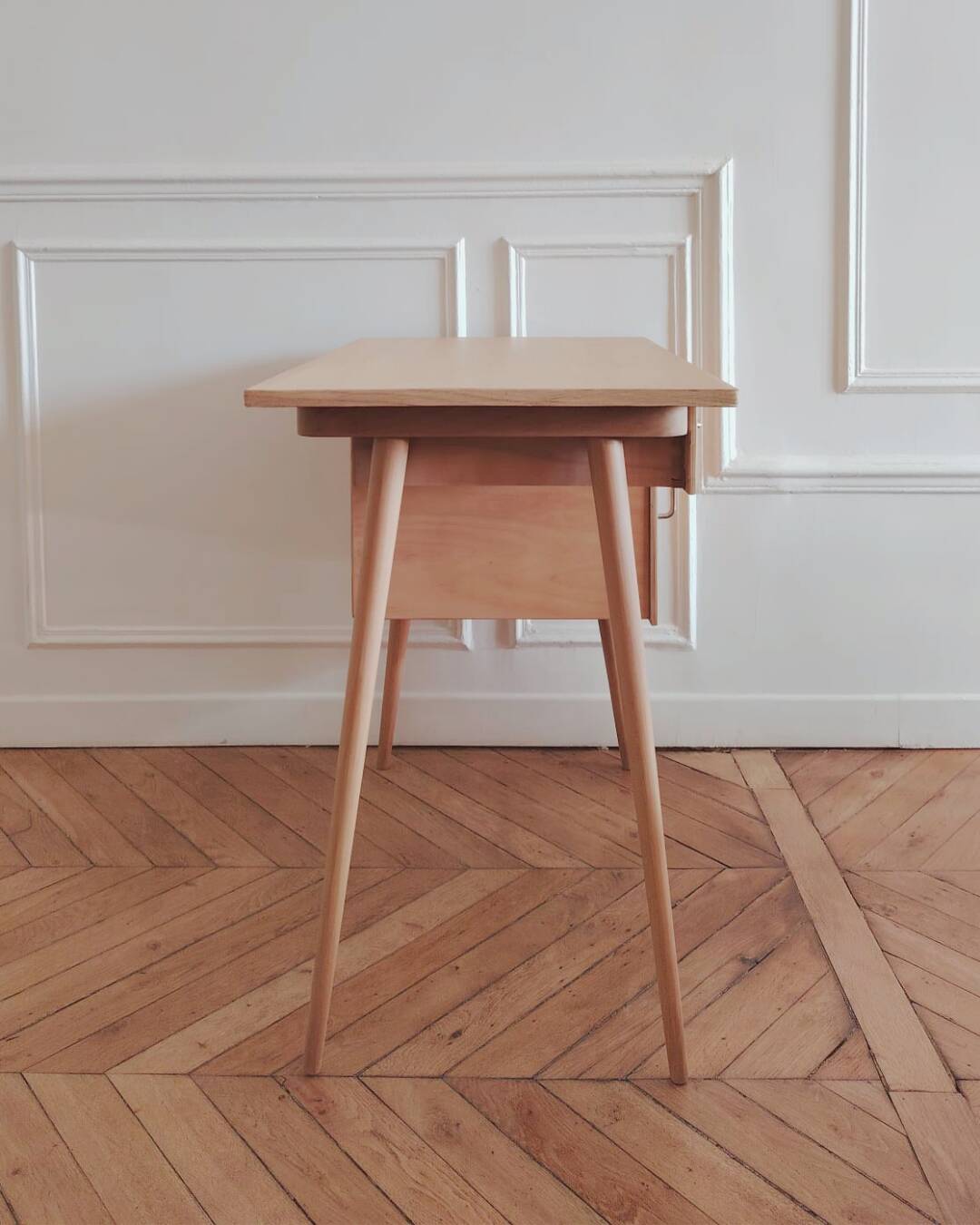 Bureau Baumann vintage rénové, années 60