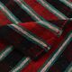 Red & Teal Green Striped Vintage Kilim Rug, 202x321Cm