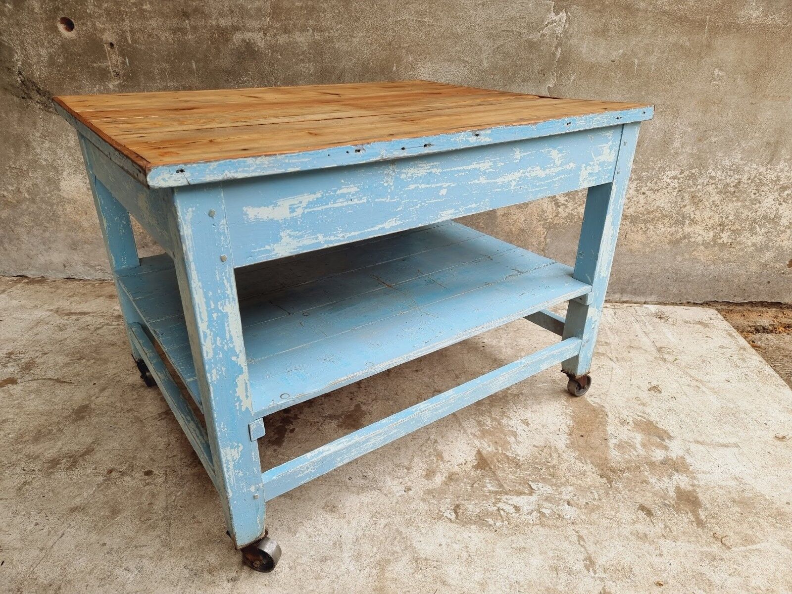 Old work table side table display table kitchen island