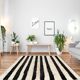Tapis marocain moderne blanc art contemporain 300x370cm