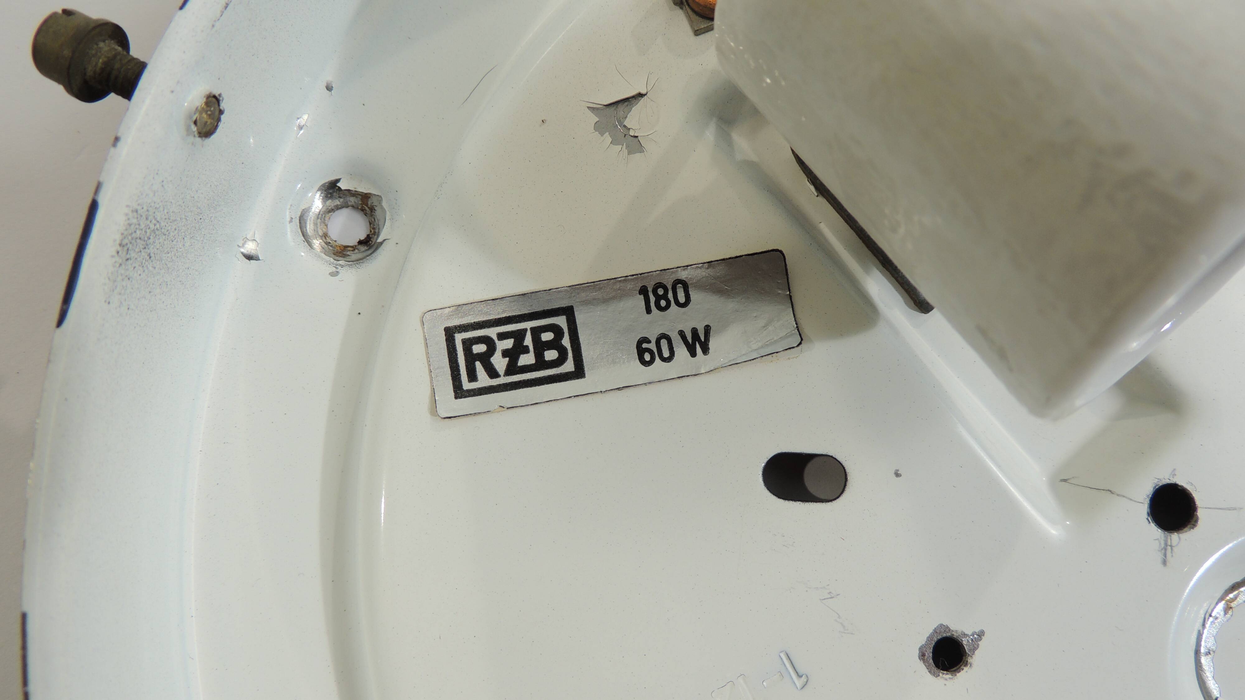 Vintage RZB ceiling light with bubble glass from the 1970s – Industrial wall light