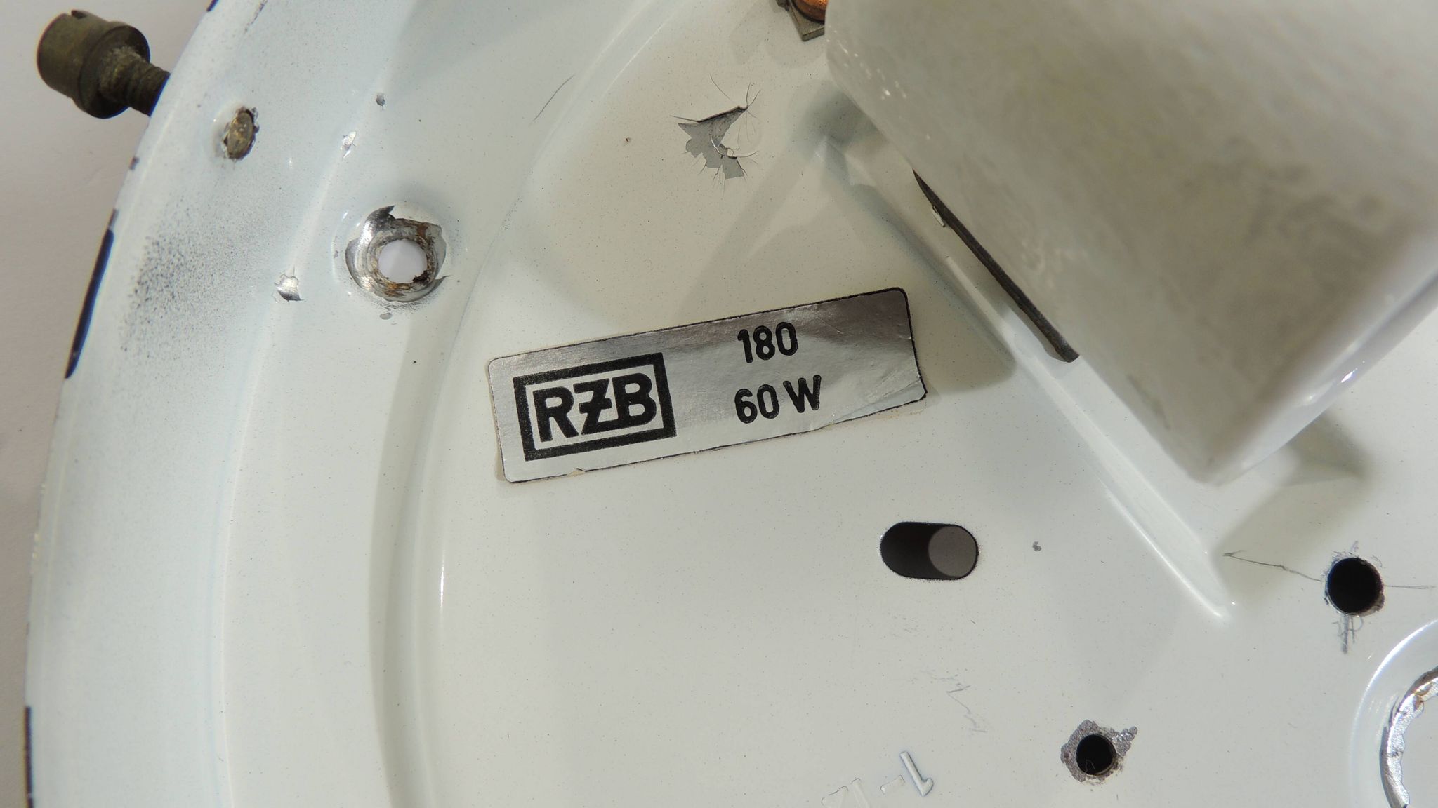 Vintage RZB ceiling light with bubble glass from the 1970s – Industrial wall light