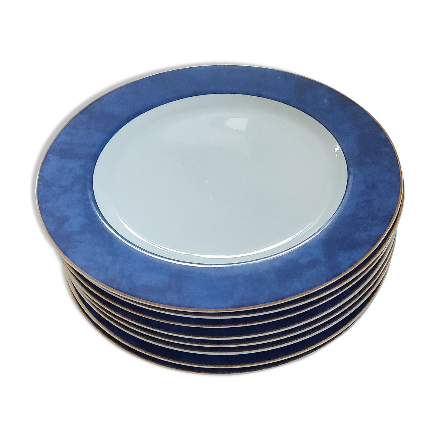 Set of 8 plates of presentation porcelain Bernardaud