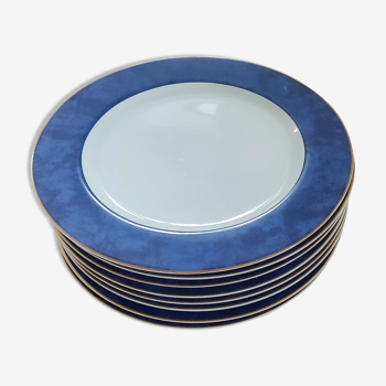 Set of 8 plates of presentation porcelain Bernardaud