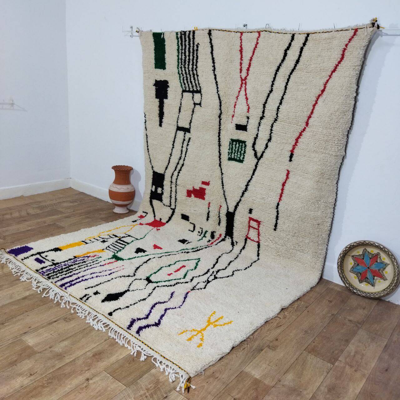 Handmade Moroccan Berber rug 315 X 190 CM