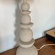 Lampe à poser artisanale en terre et corde