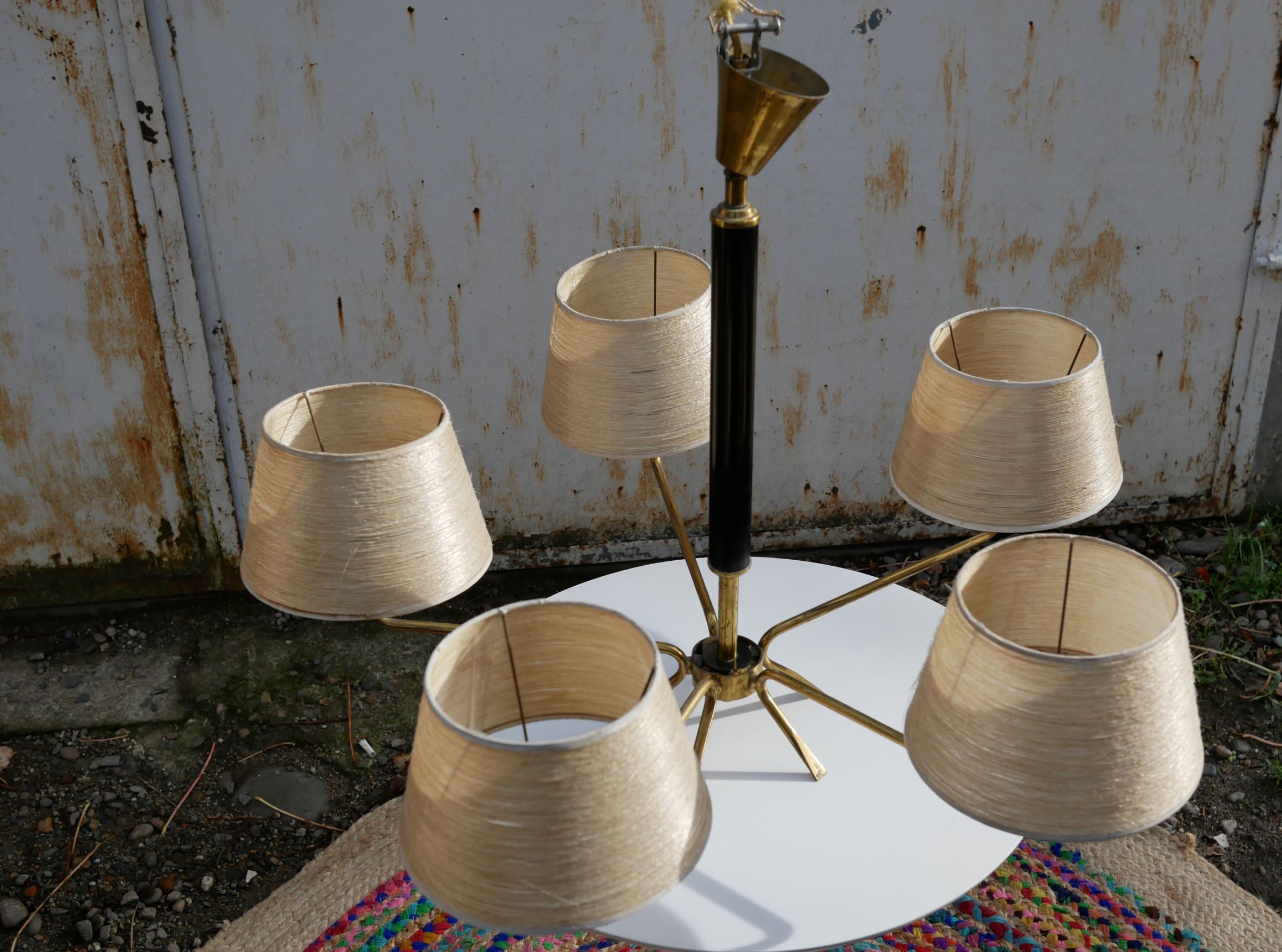 Vintage brass chandelier