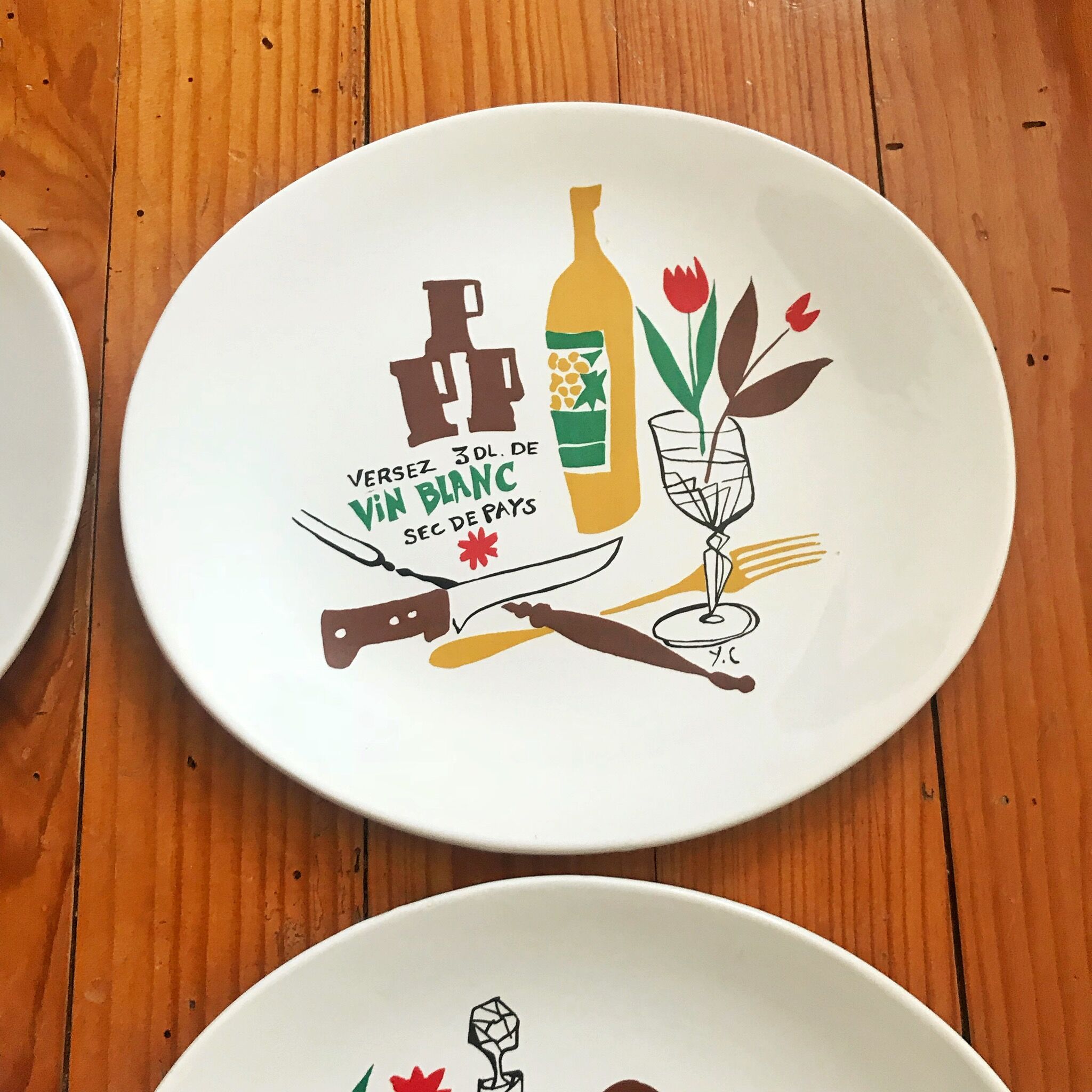 Sallins fondue plates