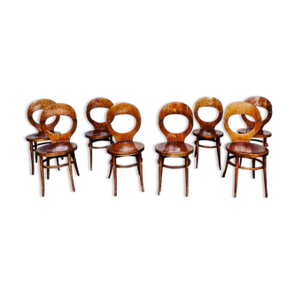 Series of 8 Baumann seagull chairs