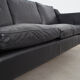Leather sofa, Danish design, 1960s, manufacturer: Stouby