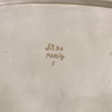 Fish dish, ceramic signed Jilda Paris