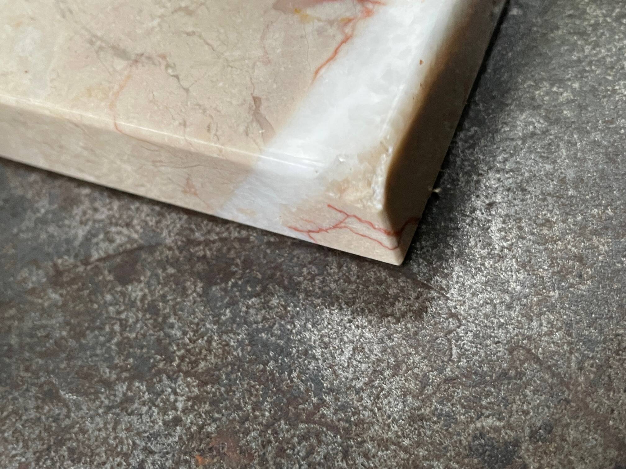 Pair of marble bookends with bronze birds