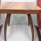 1940 Set of two Halabala Armchairs H 269 + Spider table