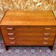 Commode bibliothèque bar scandinave en teck vintage années 60