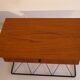 Pair of Scandinavian wall bedside tables in teak 1960