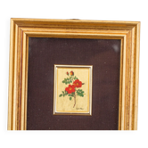 Art cromolithography on 23kt gold leaf