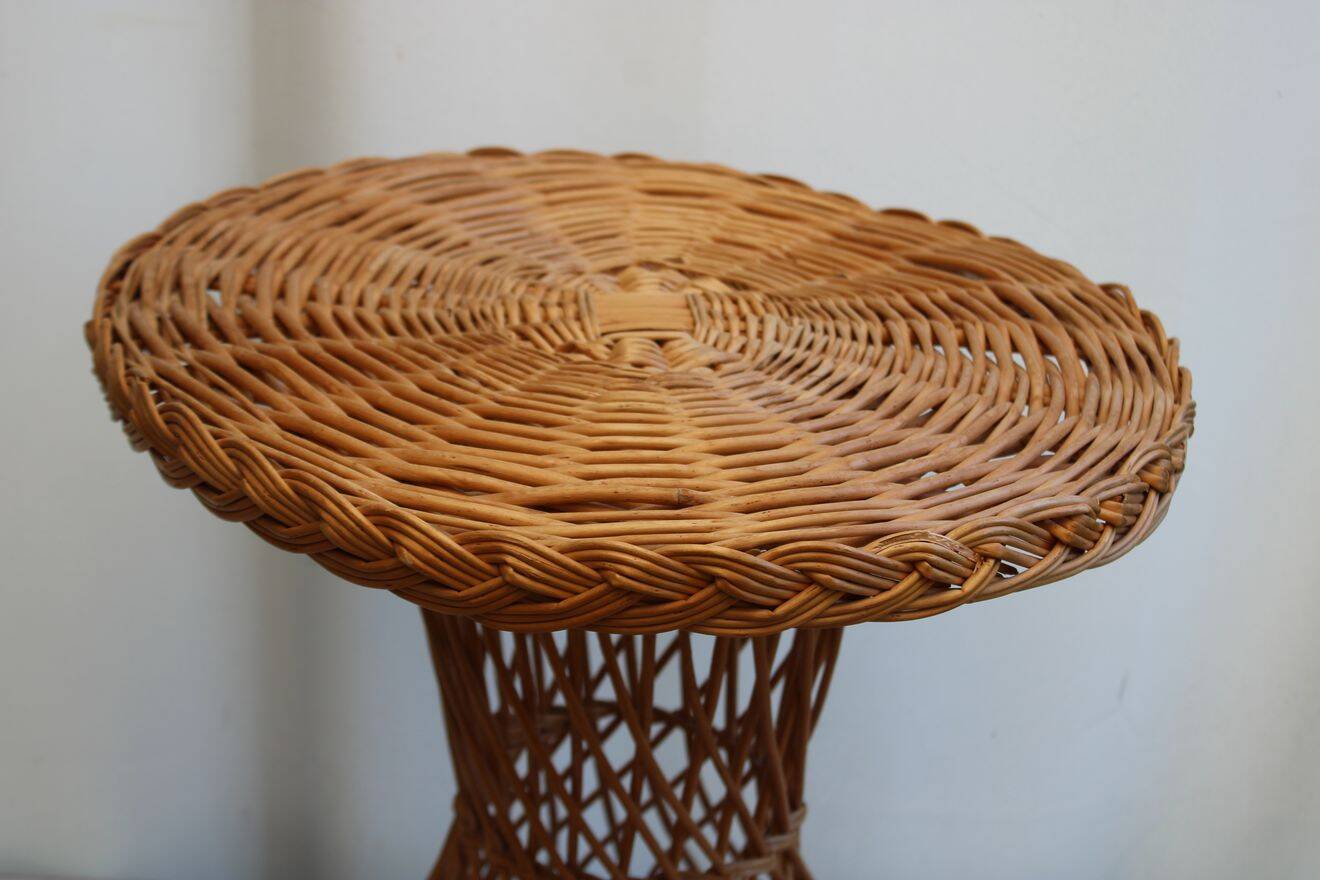 Wicker coffee table