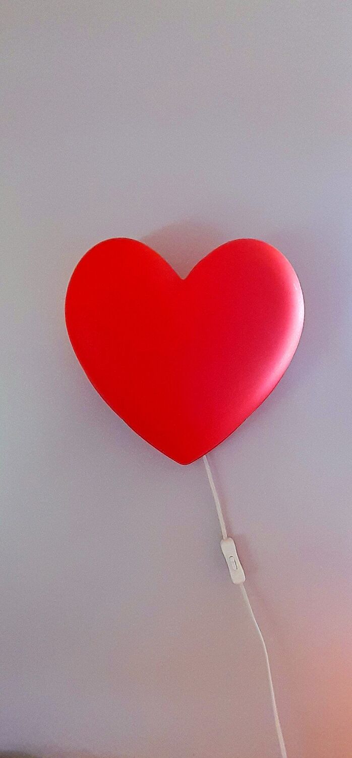 Vintage Ikea heart night light