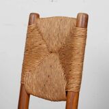 Set of 6 chairs, model Bauche no. 19, by Charlotte Perriand, 1950