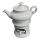 Old tisaniere faience white porcelain
