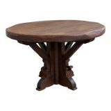 Solid wood round table