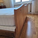 Flamed wood furniture from the 1940s, Art Deco style.