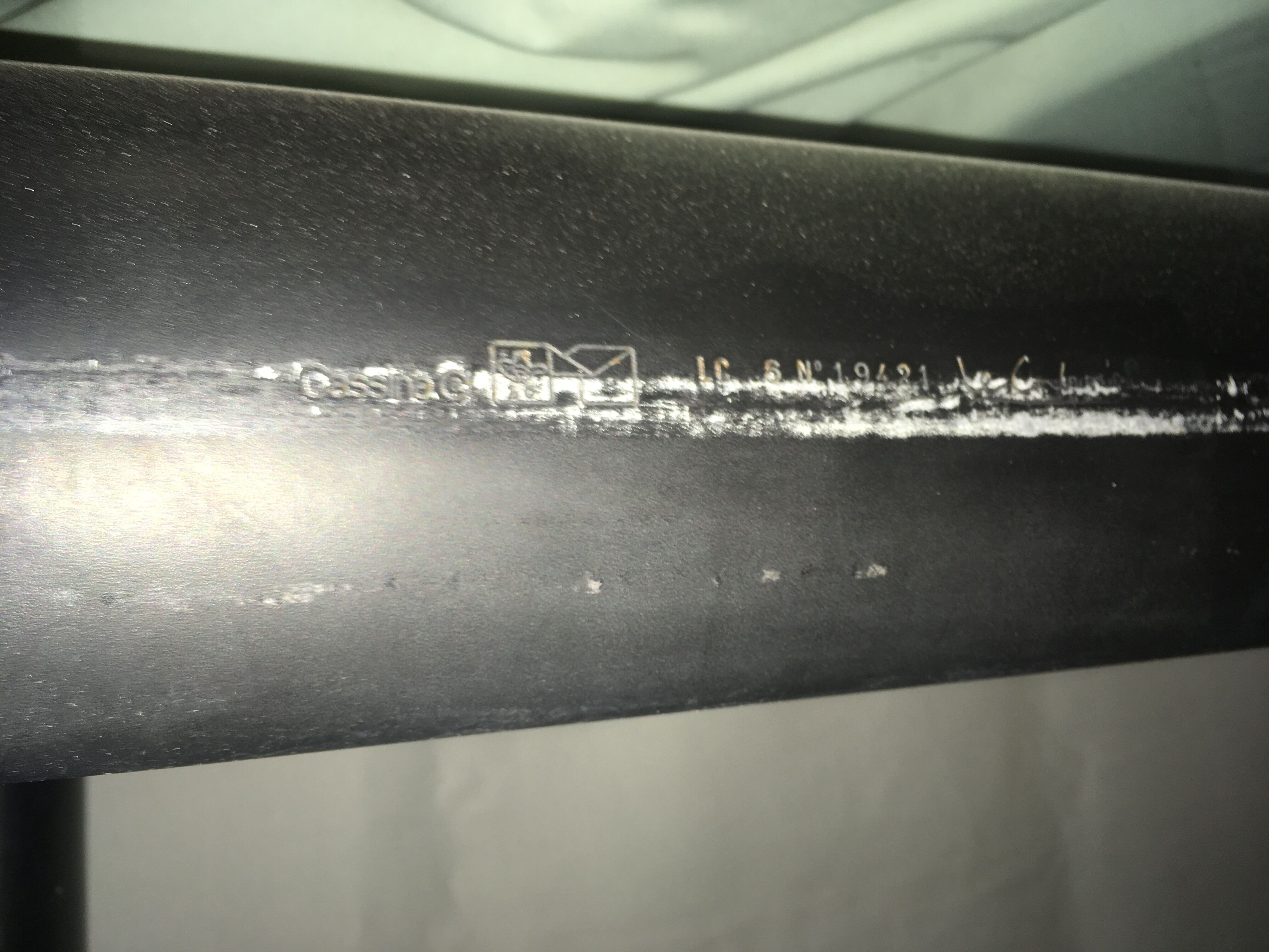 Table LC6 by Le Corbusier, Cassina edition