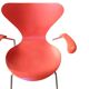Designer office chair in compressed wood designed by Arne Jacobsen for Fritz Hansen, Denmark, 1982.