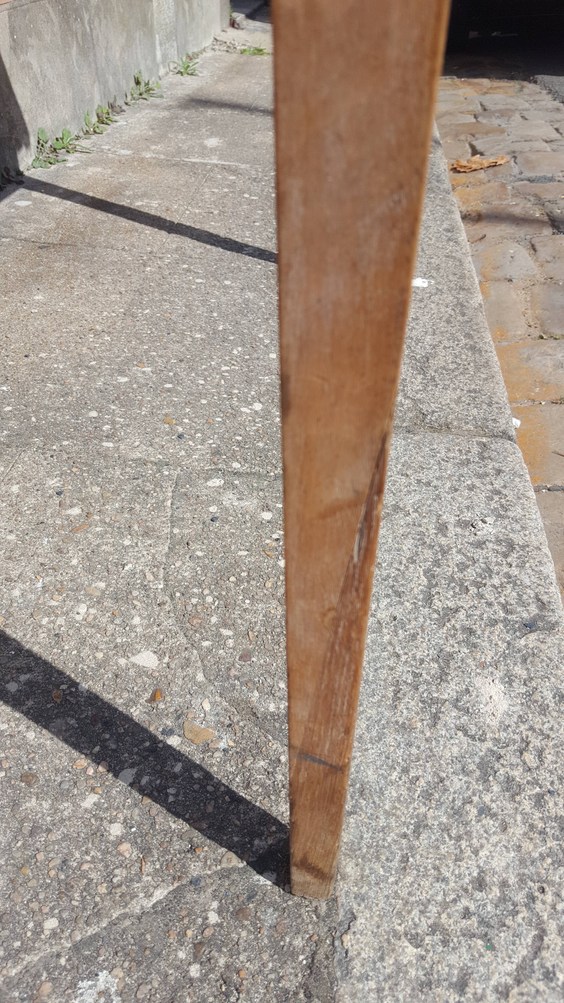 Raw wood farm table with drawer