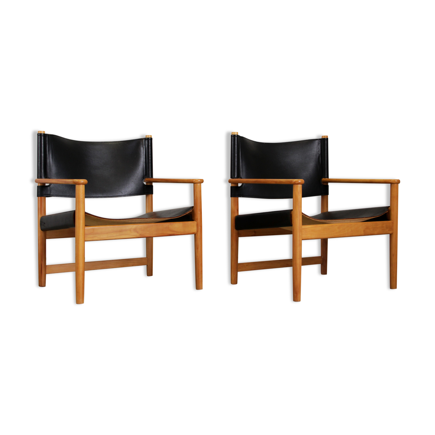 Set of 2  Safari chairs, Denmark 1960s