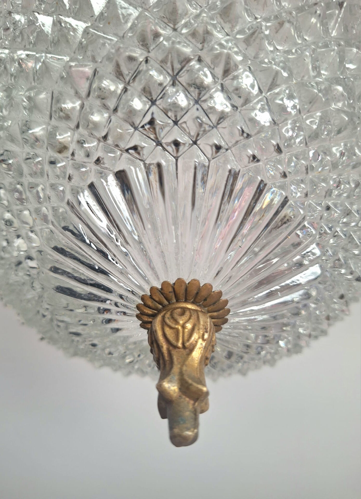 Art Deco luminaire, antique chandelier