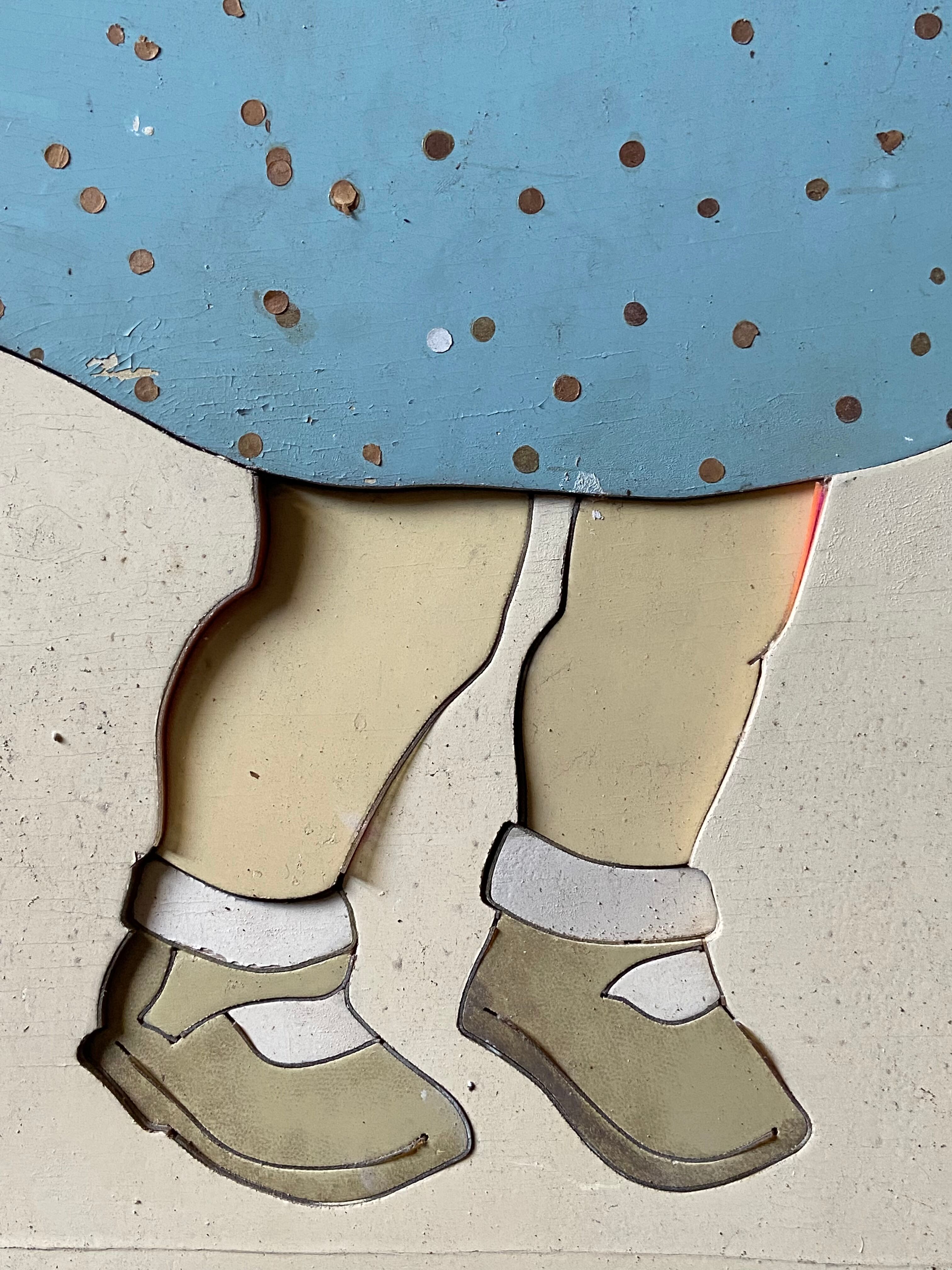 Wooden billboards "antique dolls"