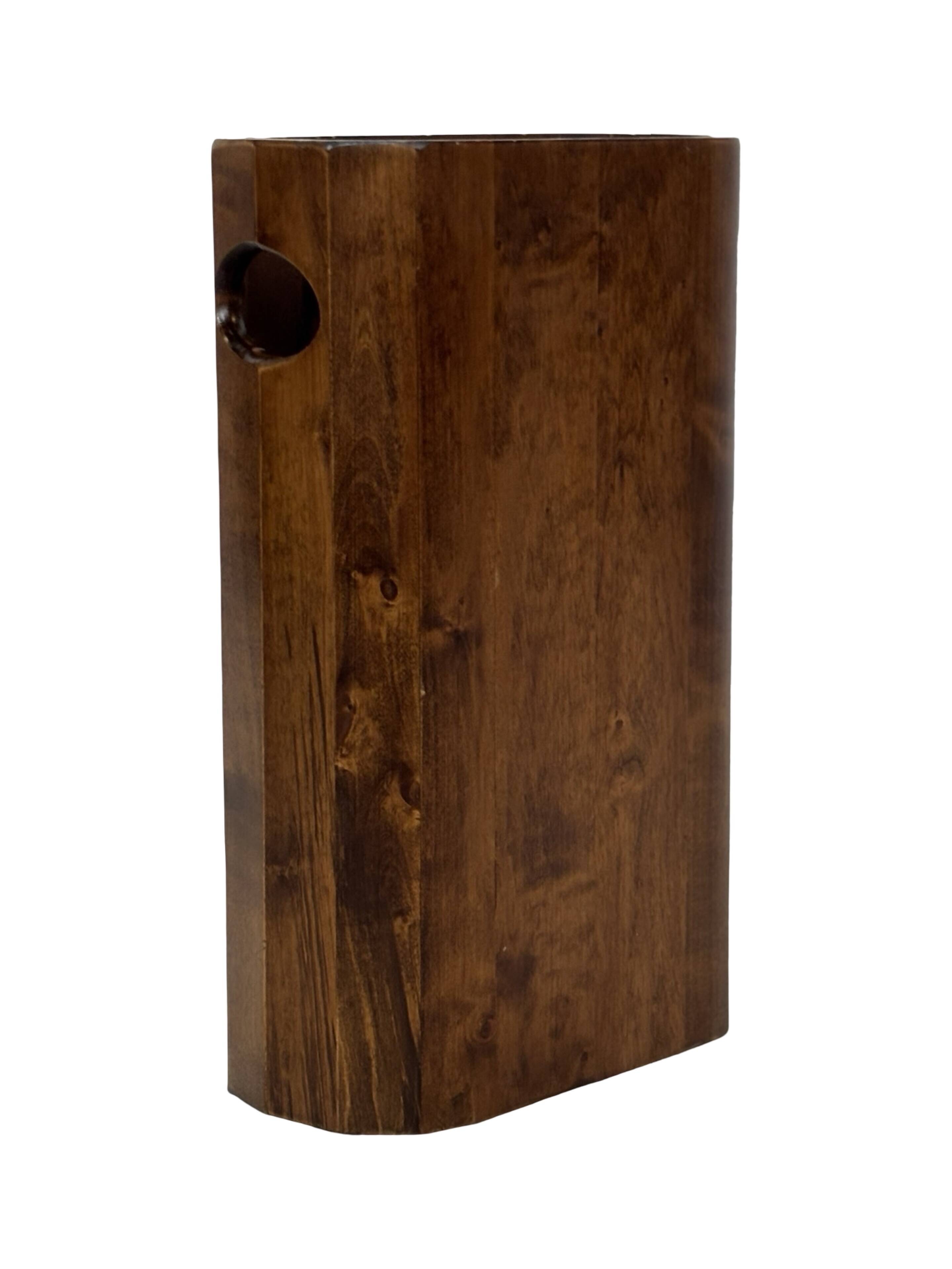 Porte-parapluies vintage en bois, design minimaliste des années 1960