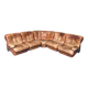 Mid-Century Modern Italian Leather Sectional Sofa by Ipe, Italy, 1970s, Set of 5