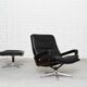 Vintage Lounge Chair & Ottoman by André Vandenbeuck for Strässle