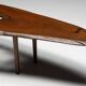 Organic modern coffee table with natural void, France, mid 20th century