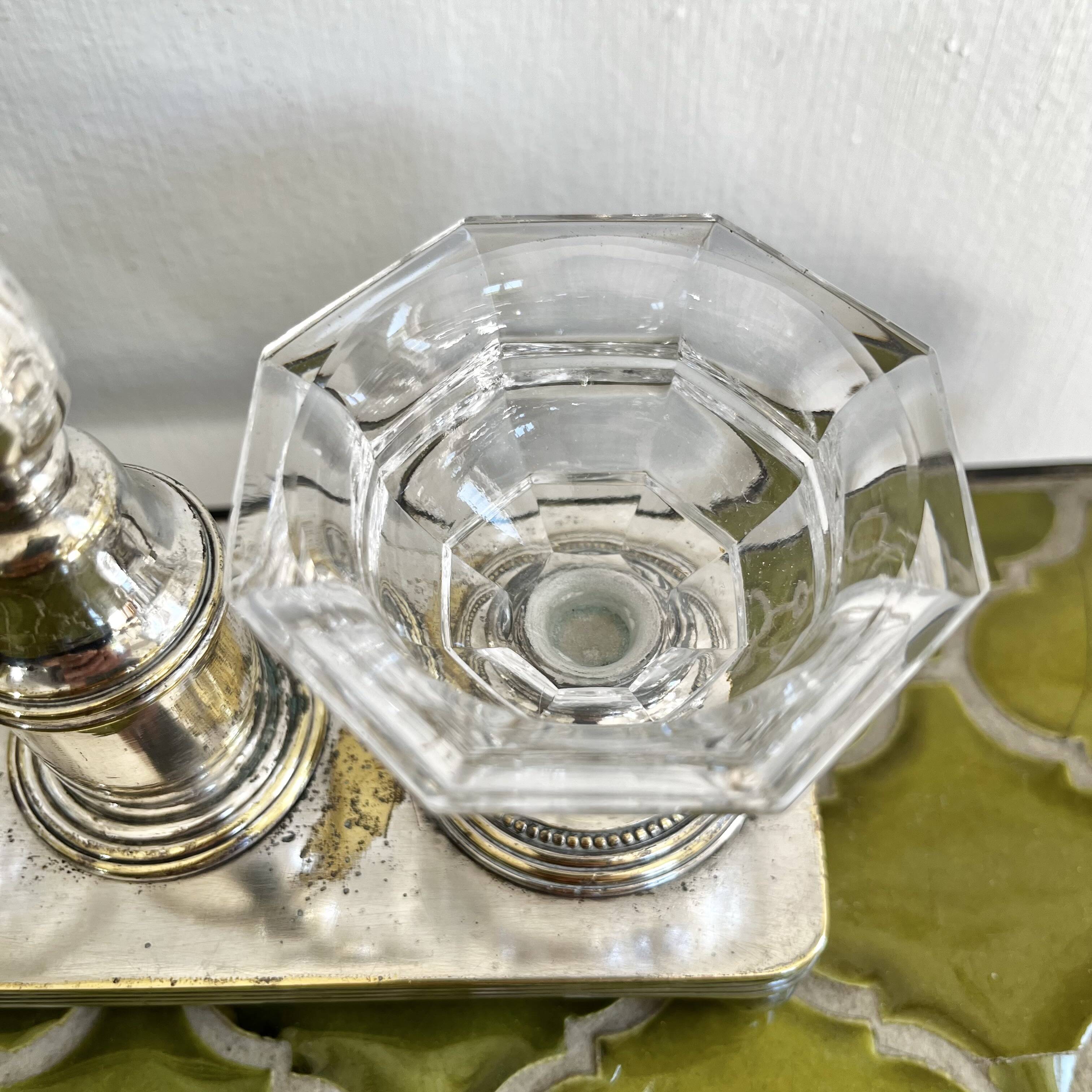 Double salt cellar signed Christofle