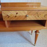 Console dressing table - hall furniture - drawer and mirror - 60s - vintage - modernist