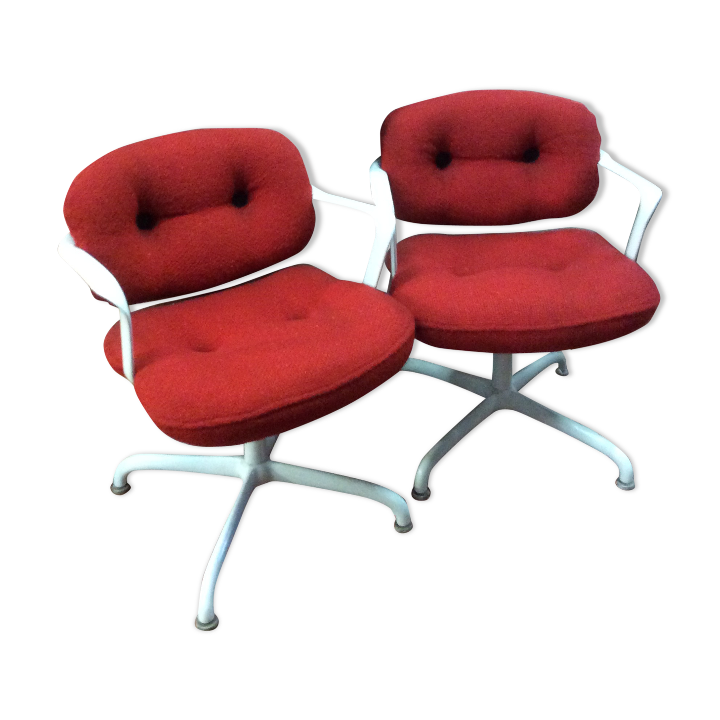 Paire de fauteuils bureau par Morrisson Hannah pour Knoll