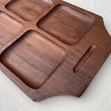 Plateau de service en teck de style scandinave, circa 1960