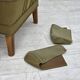 1960s, Danish highback armchair, original green furniture wool.