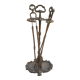 Bronze fireplace servant