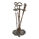Bronze fireplace servant