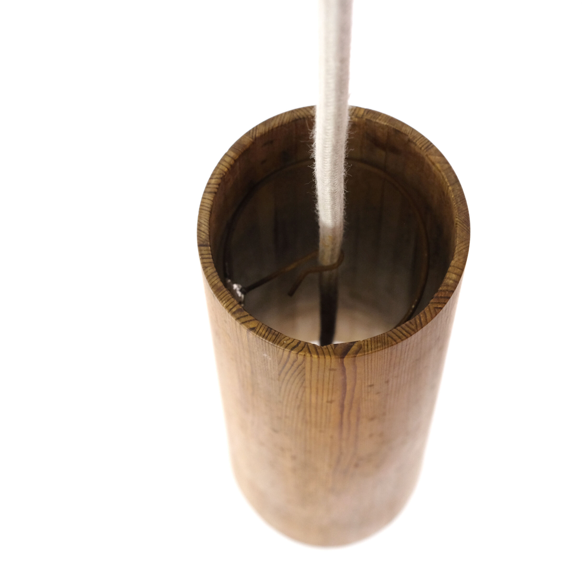 Jorgen Wolf, pine conical hanging lamp, 1960