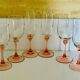Set of 6 two-tone pink stemmed glasses Luminarc Véronèse