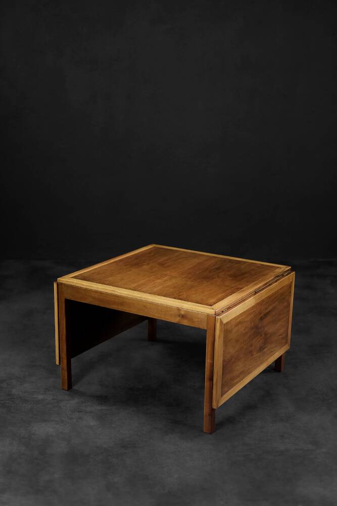 Vintage Modern Teak Drop-Leaf Coffee Table, Model 5362, Denmark by Børge Mogensen for Fredericia, 1960s